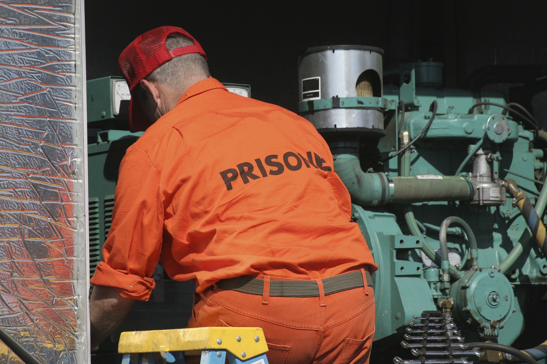 Prisoner at work